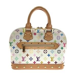 Louis Vuitton Monogram Multicolore Multicolor Alma Handbag White